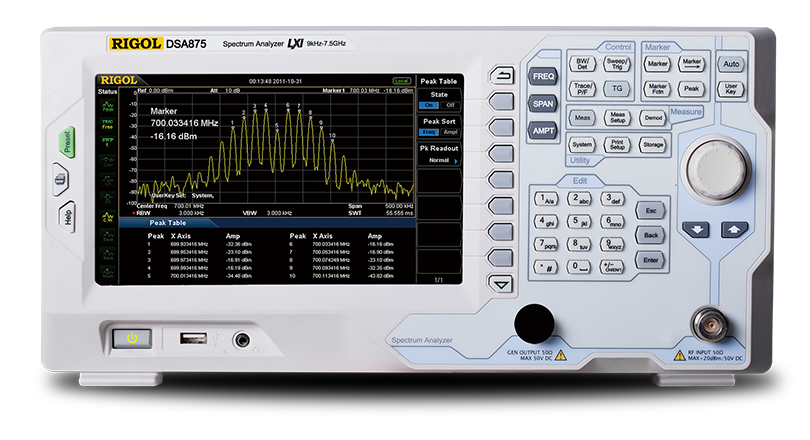 RIGOL 频谱分析仪 DSA800系列