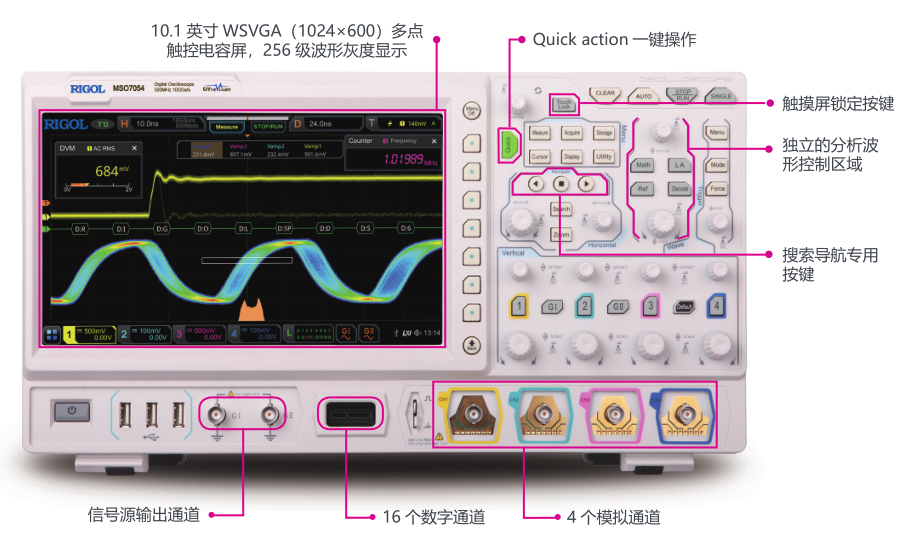 普源数字示波器 MSO/DS7000系列(图1)